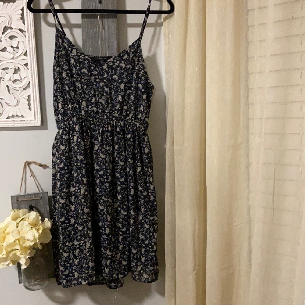 Blue floral sundress